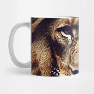 The great and strong lion portrait Mug